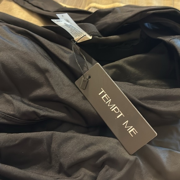 Tempt Me Two Piece Tankini Women One Shoulder Swim Top with Bottom Swimsuits L - Picture 7 of 11